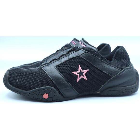 Converse Black Pink Star Slip on Sneaker Walking Running Shoes Womens 7 Driving - Picture 6 of 7